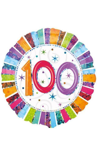 Picture of 100TH BIRTHDAY FOIL BALLOON 18IN